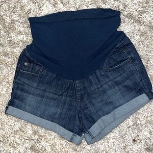 Women's Denim Maternity Shorts